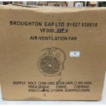 Broughton air ventilation fan model: VF300-20 240v - new (J12)