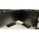 2 x 23" HP 2311x computer monitors with power leads (saleroom location: G11)