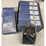 6 x Morgan 53mm padlocks (H12)