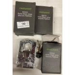 4 x Crestwood 60mm solid steel closed shackle padlocks (H12)