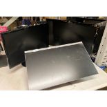 2 x assorted Samsung computer monitors (no powers leads) and a HP computer monitor with power lead