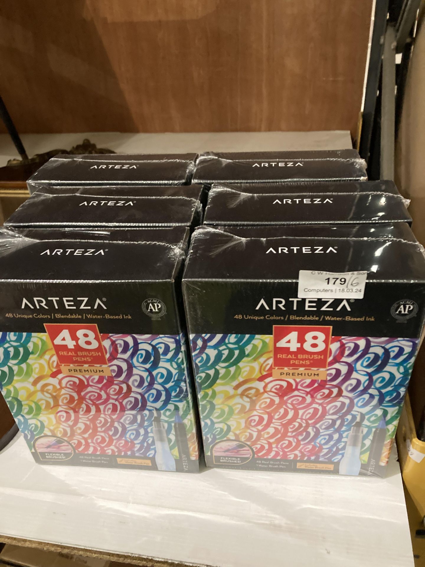 6 x boxes of 48 Arteza premium real brush pens (MA 7 RACK) - Image 3 of 3