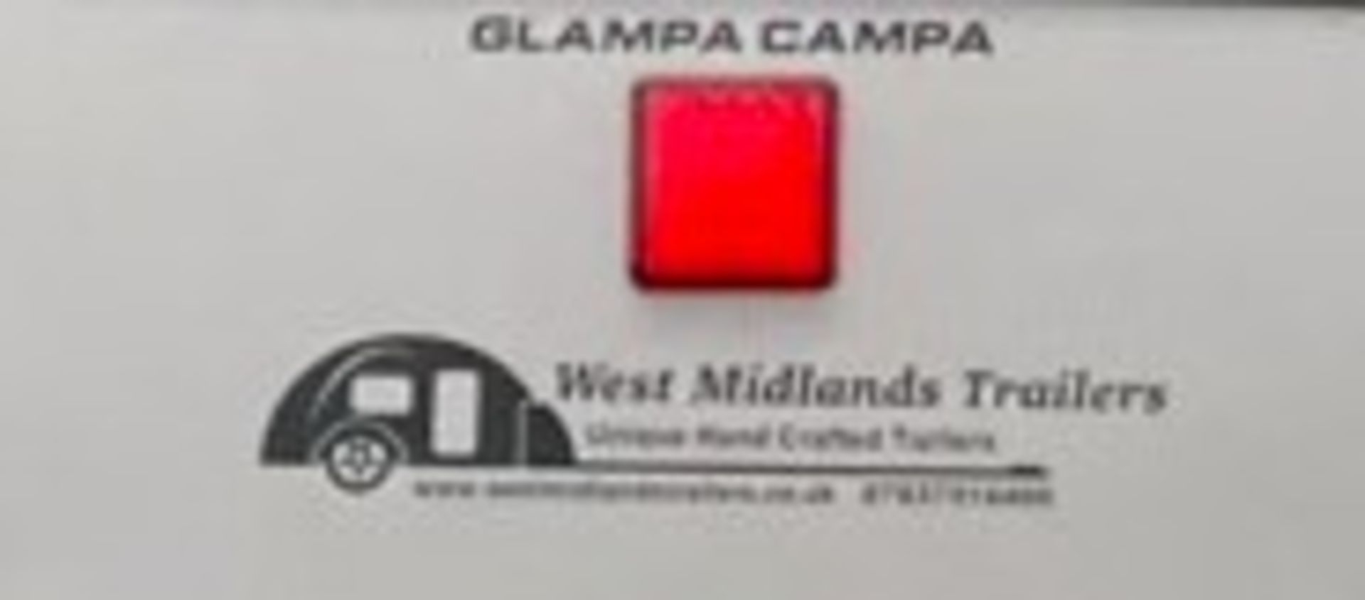 GLAMPA CAMPA TEARDROP CARAVAN - White. Manufactured by West Midlands Trailers. - Image 19 of 24