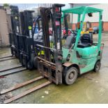 MITSUBISHI FD18 FORKLIFT TRUCK. On the instructions of: HMRC Serial No: EF16B 86027.