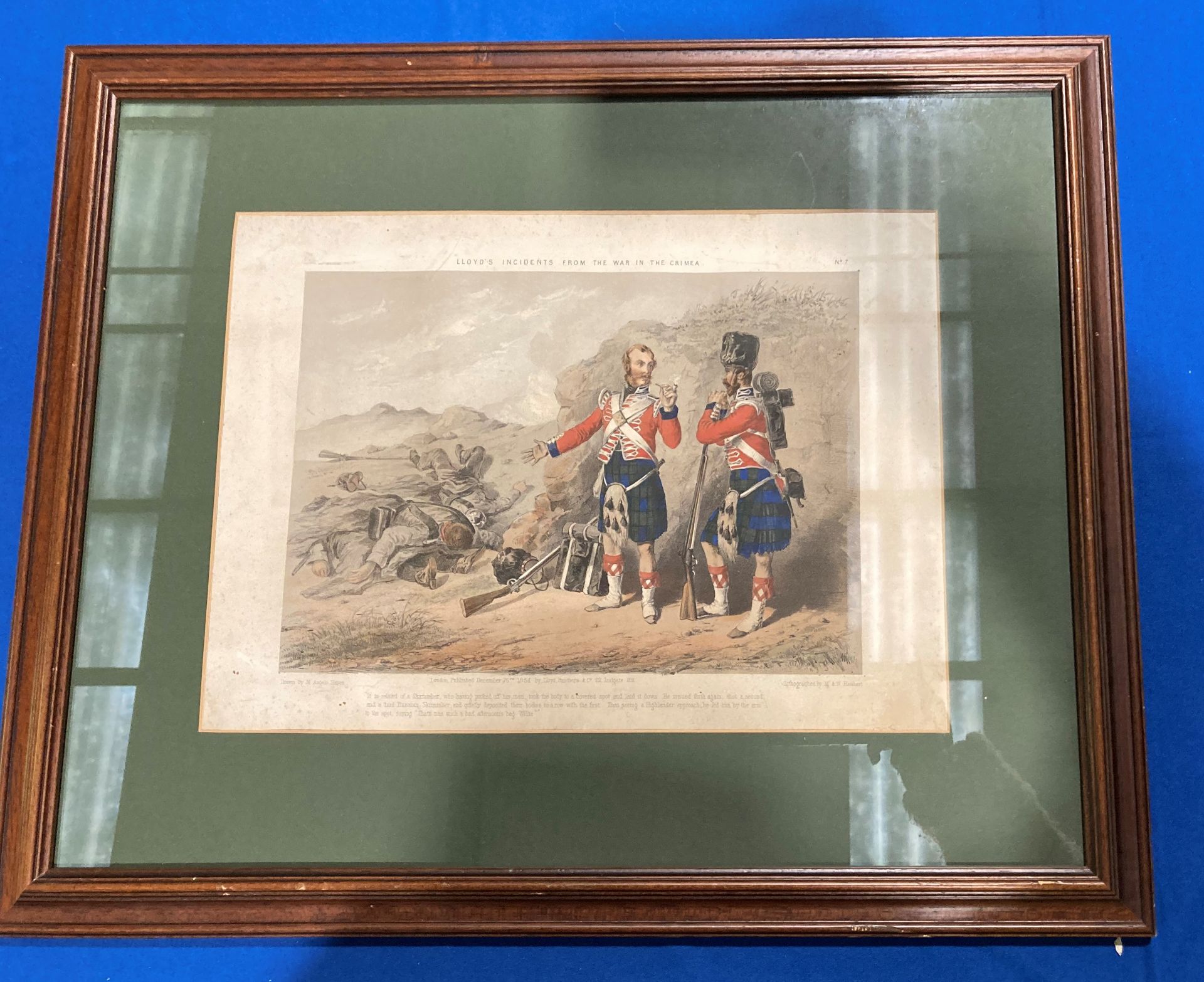 3 x framed original prints relating to the Black Watch 42nd Royal Highlanders in the Crimean War. 1. - Bild 6 aus 8