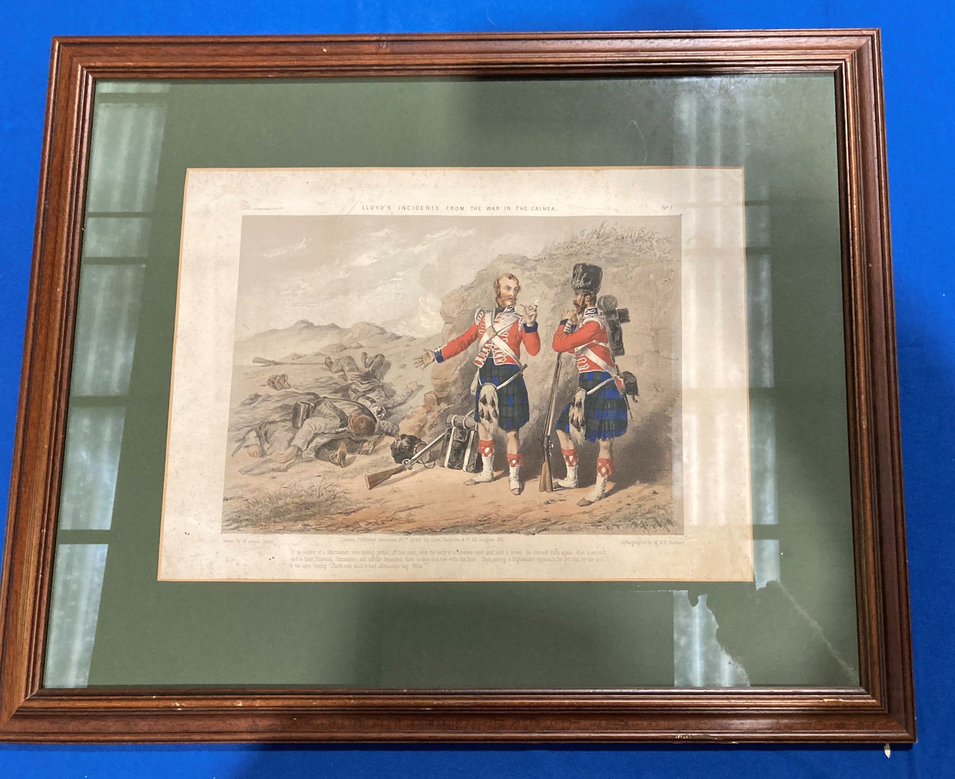 3 x framed original prints relating to the Black Watch 42nd Royal Highlanders in the Crimean War. 1. - Image 6 of 8