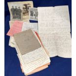 Maritime/Palestine (1945 to 1947) ephemera - handwritten diary notes: in three notebooks and loose