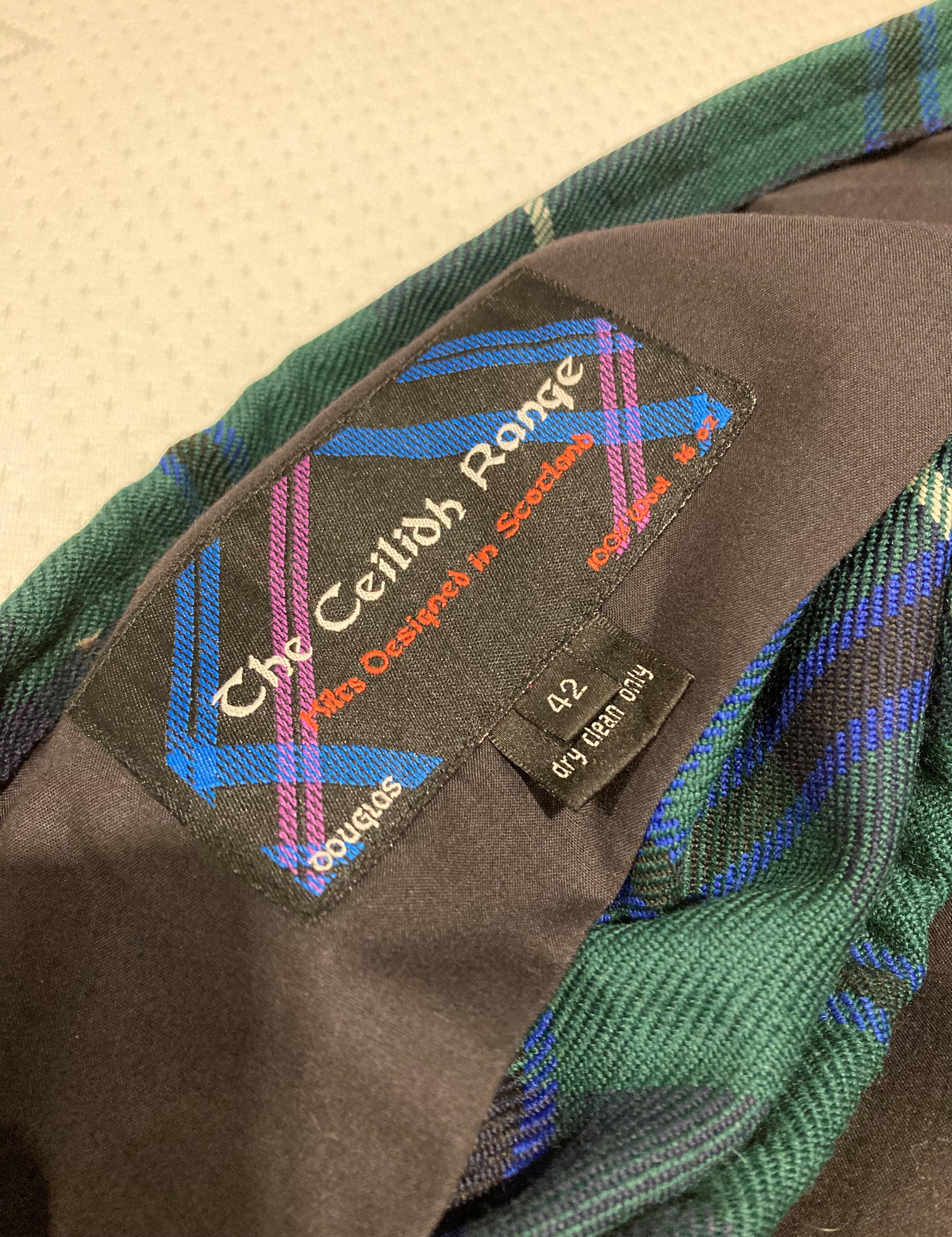 A 16oz 100% wool Douglas Scottish kilt by The Ceilidh Range (size 42), - Image 6 of 6