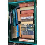 Contents to green crate - 23 assorted books mainly maritime and naval related but also Whitikar's