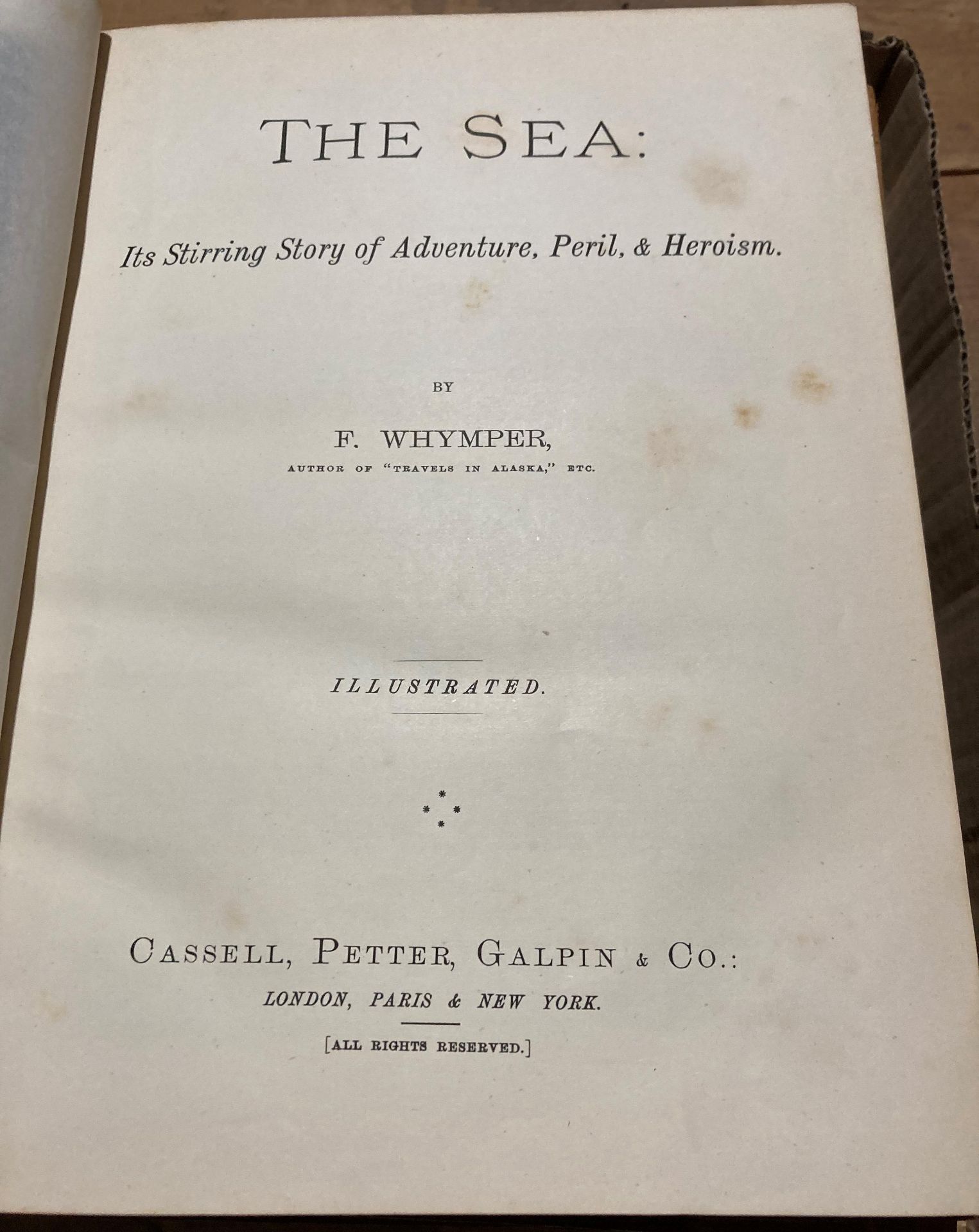 Whymper (three volumes of four) 'The Sea' - 1, - Image 2 of 2