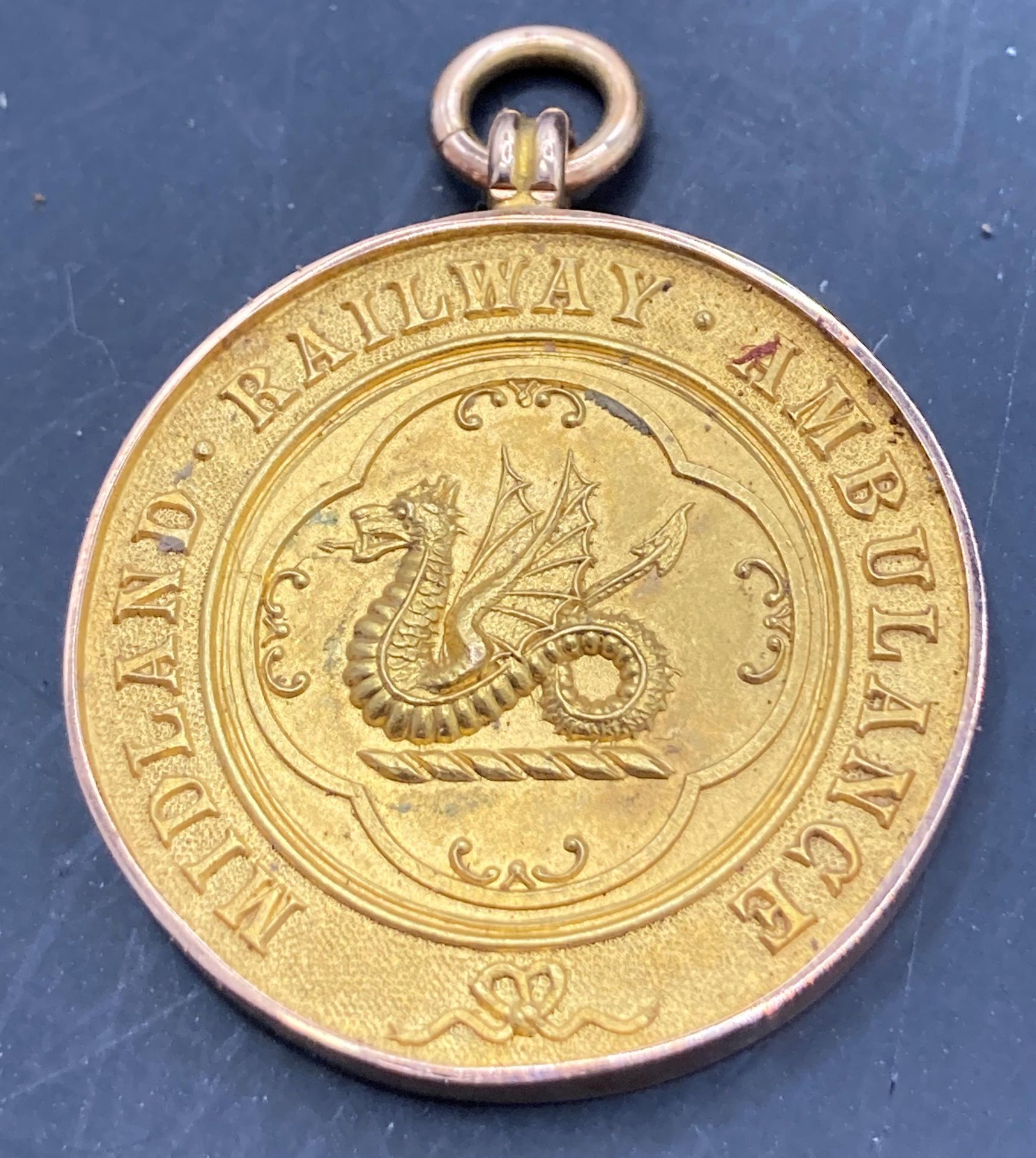 Sir Henry Fowler interest - a 15ct gold 625 Midland Railway Ambulance medal engraved to reverse - Image 5 of 7