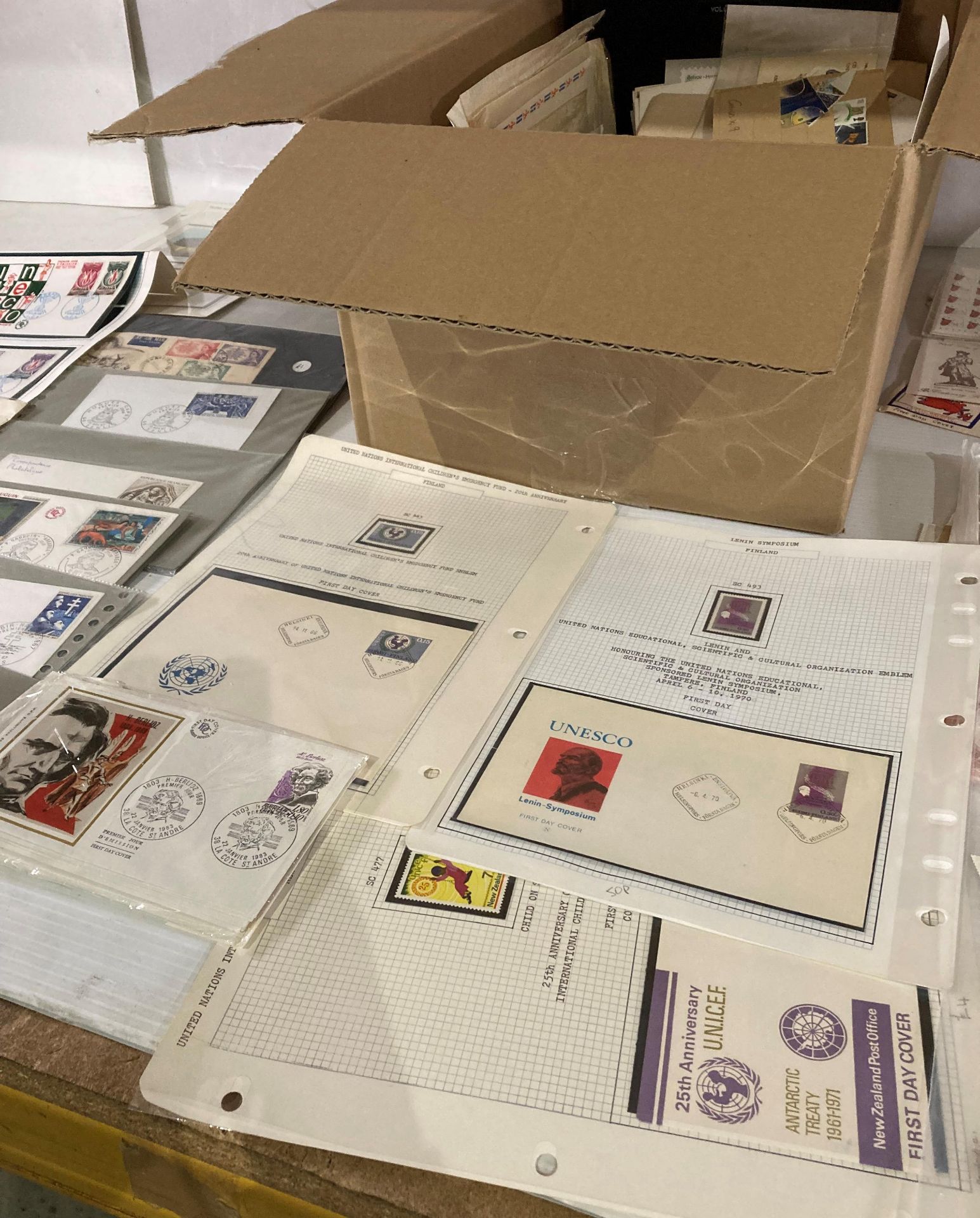 Contents to box - large quantity of First Day issue stamps (Saleroom location: S1T1) - Image 3 of 5