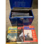 Approximately 120 assorted books on warplanes, war machines, take-off aircraft,