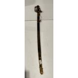 Early Queen Victoria military sabre sword, British pattern 1845 Gothic hilt sabre,