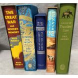 Folio Society - Five books all in cases - Paul Fussell 'The Great War and Modern Memory',