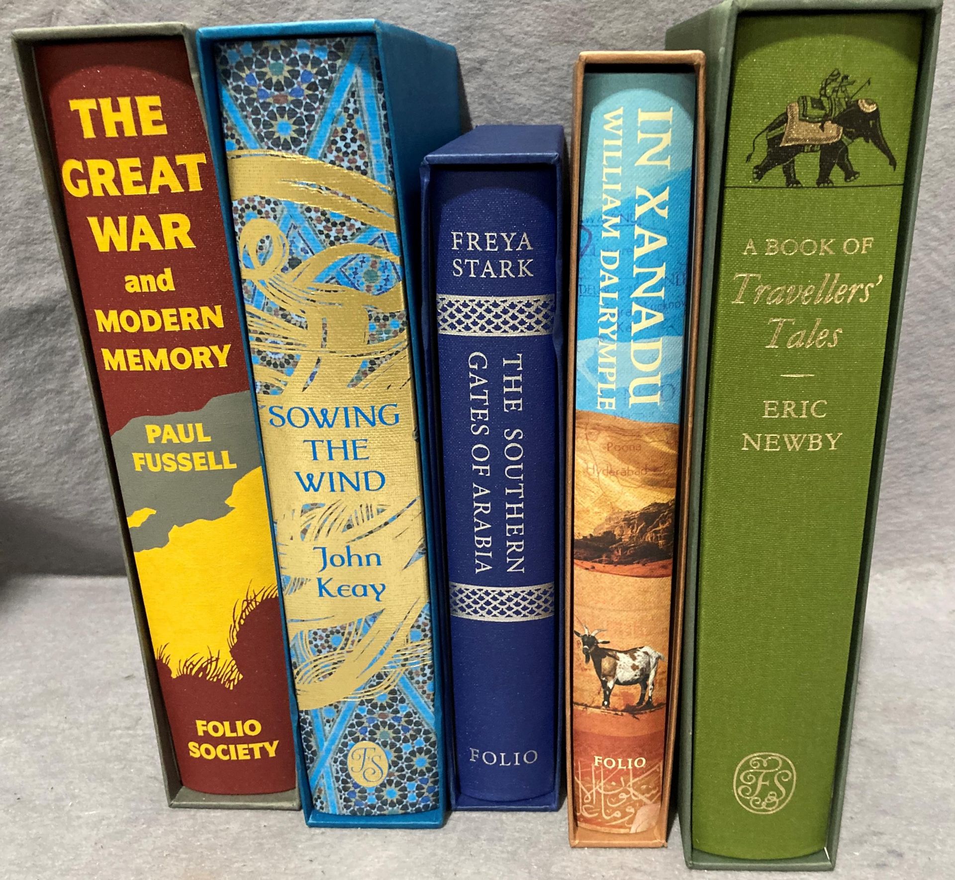 Folio Society - Five books all in cases - Paul Fussell 'The Great War and Modern Memory',