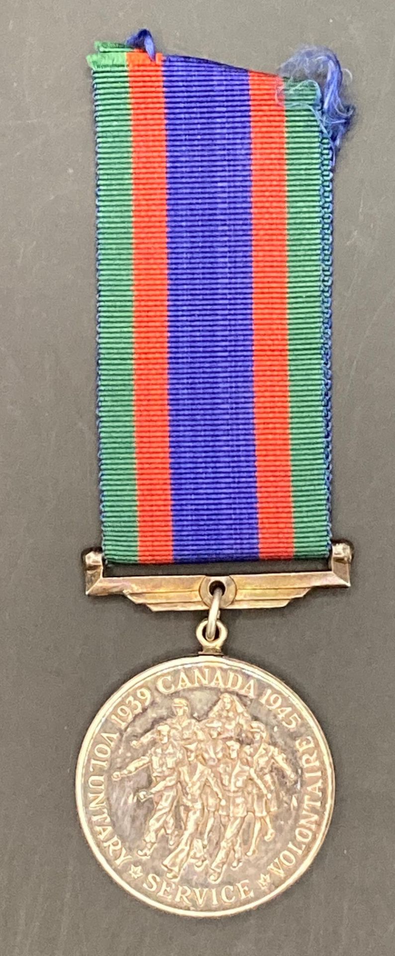 Canada Volunteer Service Medal 1939-1945 with ribbon (unnamed) (Saleroom location: S3 GC5)