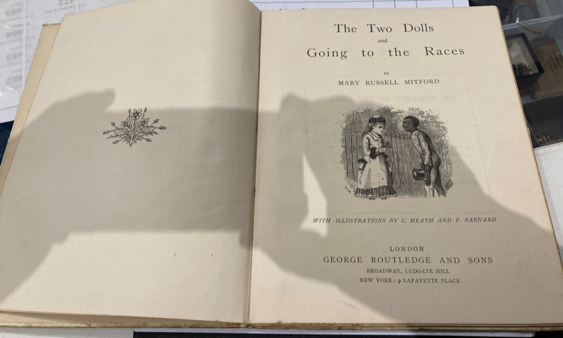 Three vintage books - Mary Russell Mitford 'The Two Dolls & Going to the Races' published by George - Image 11 of 23