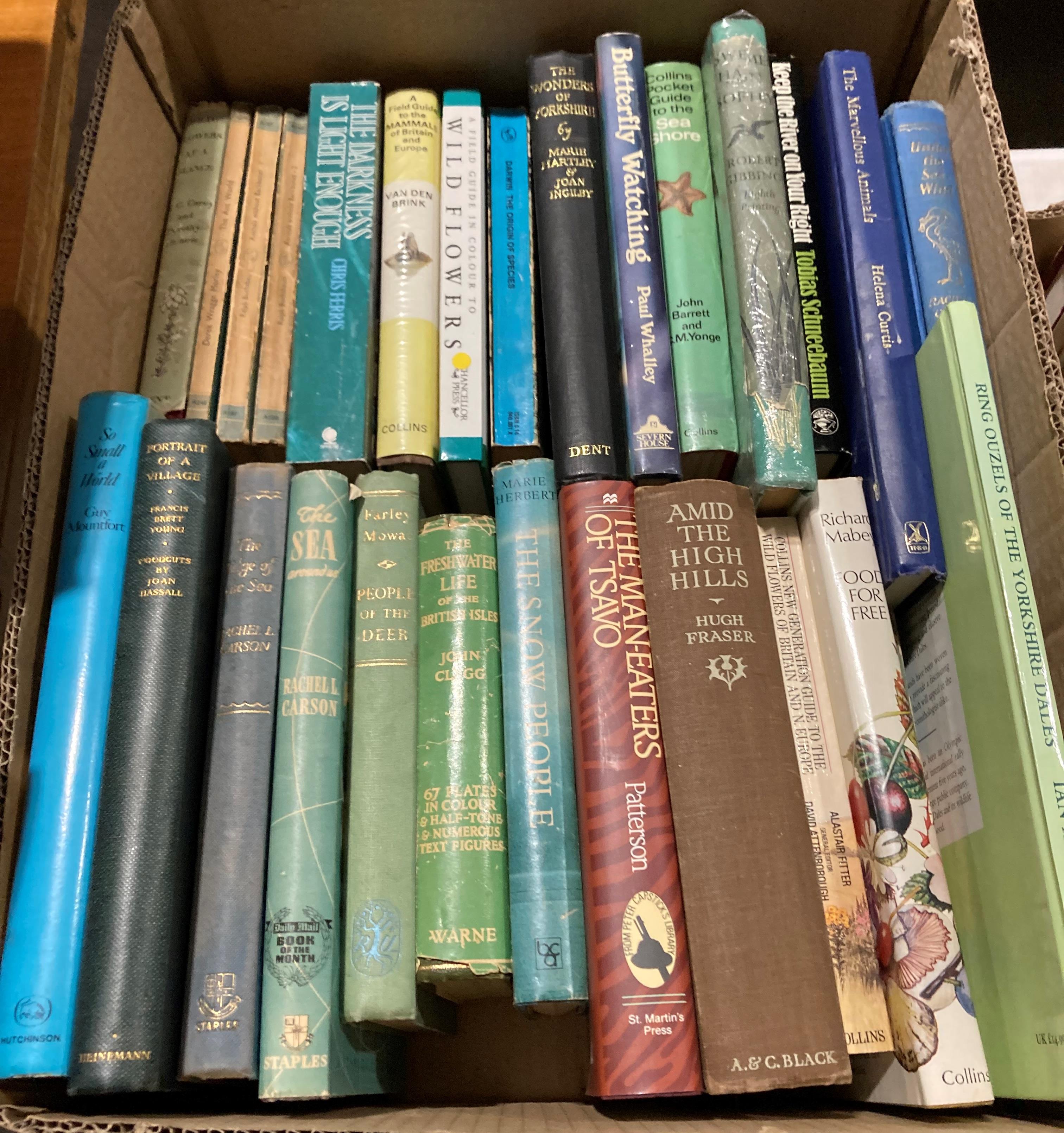 Contents to three boxes - books on birds, fishing, the natural world, exploration, etc. - Image 2 of 4