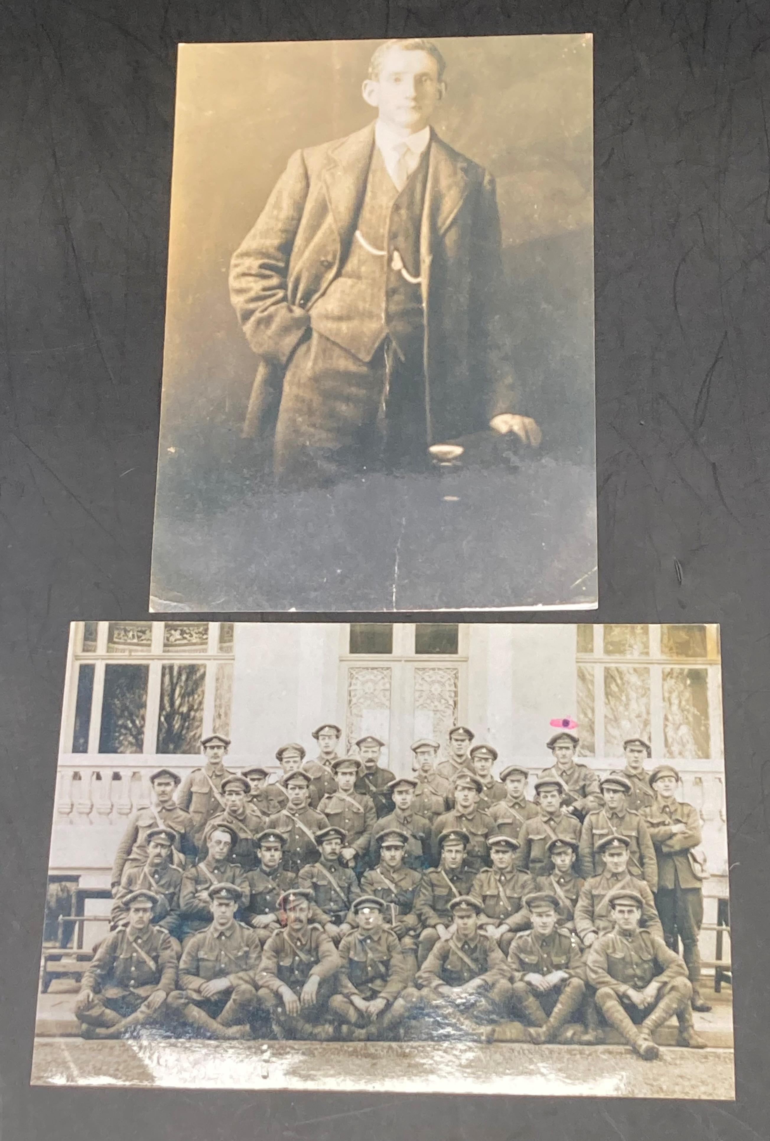 Two First World War medals - War and Victory medals, - Image 6 of 6