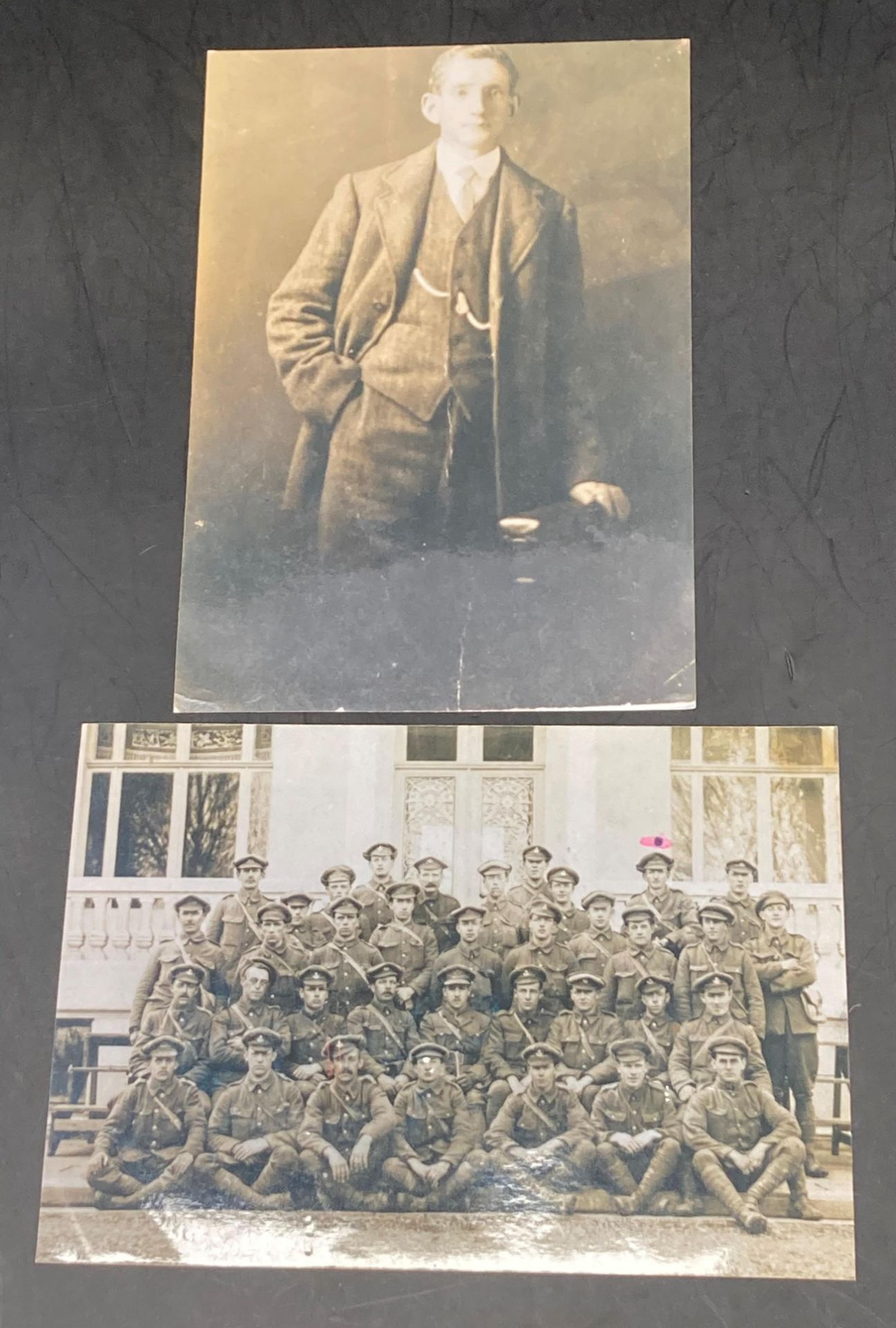 Two First World War medals - War and Victory medals, - Image 6 of 6