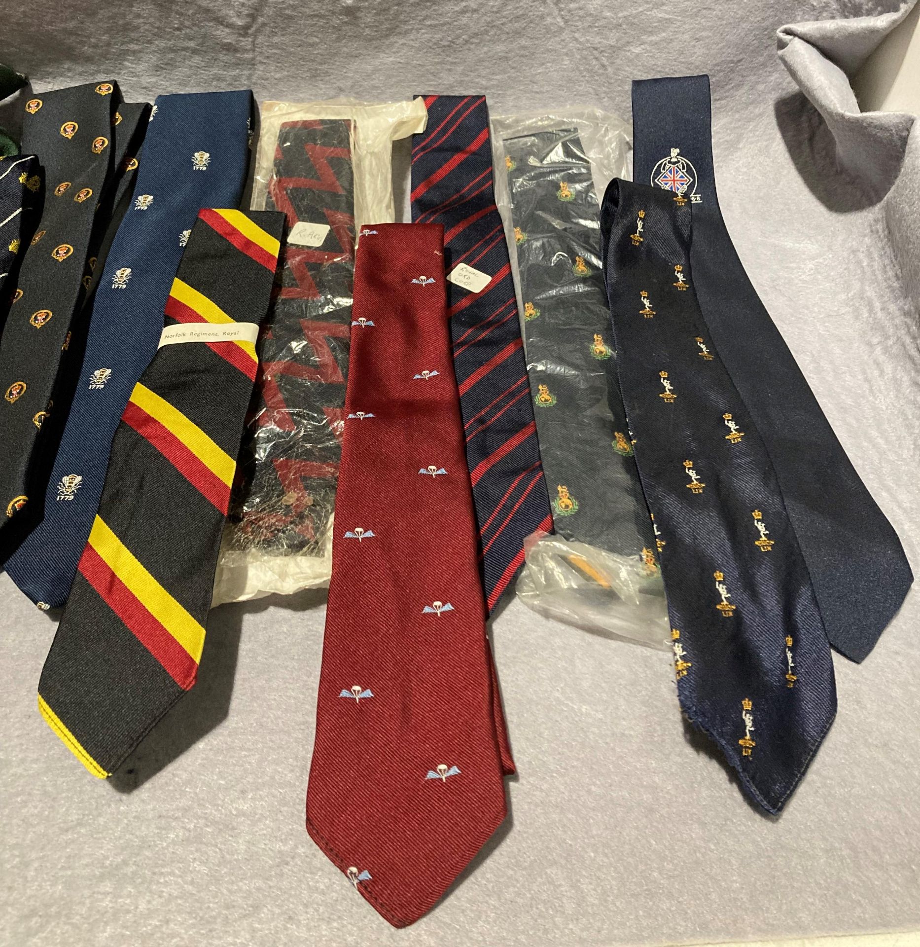 Thirteen assorted military ties (Saleroom location: S2 blue chairs) - Image 3 of 3