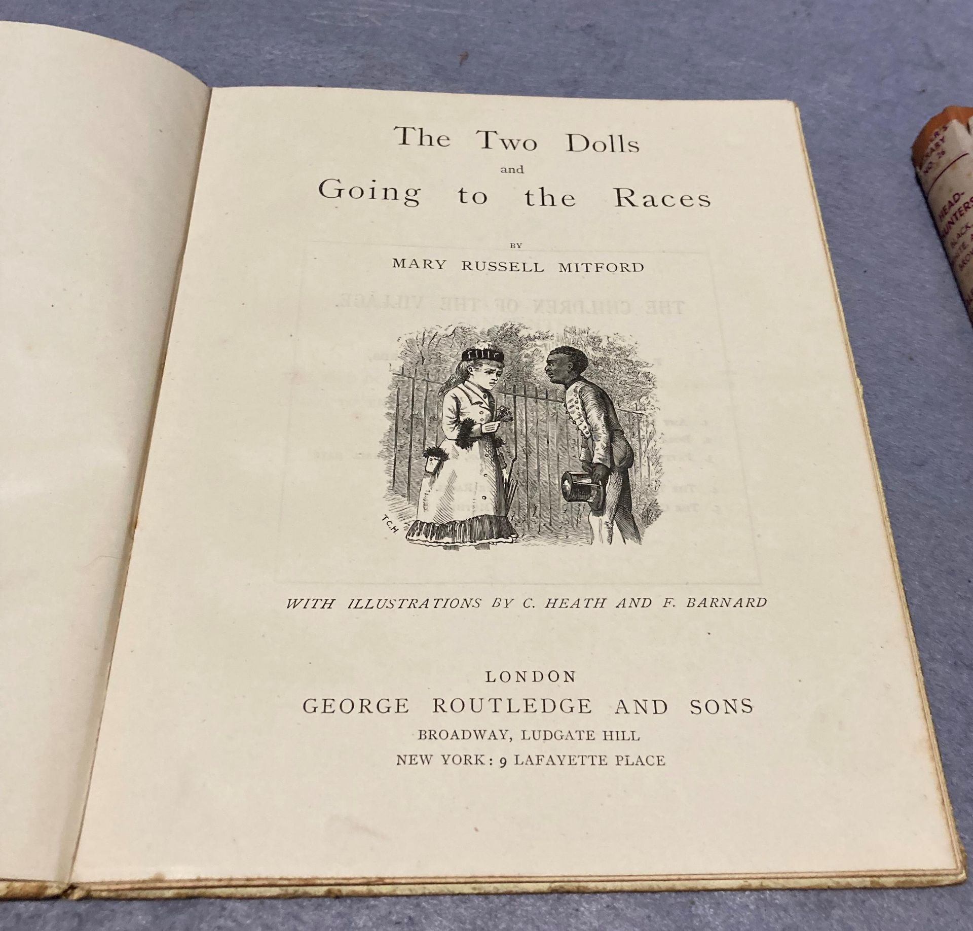 Three vintage books - Mary Russell Mitford 'The Two Dolls & Going to the Races' published by George - Image 3 of 23