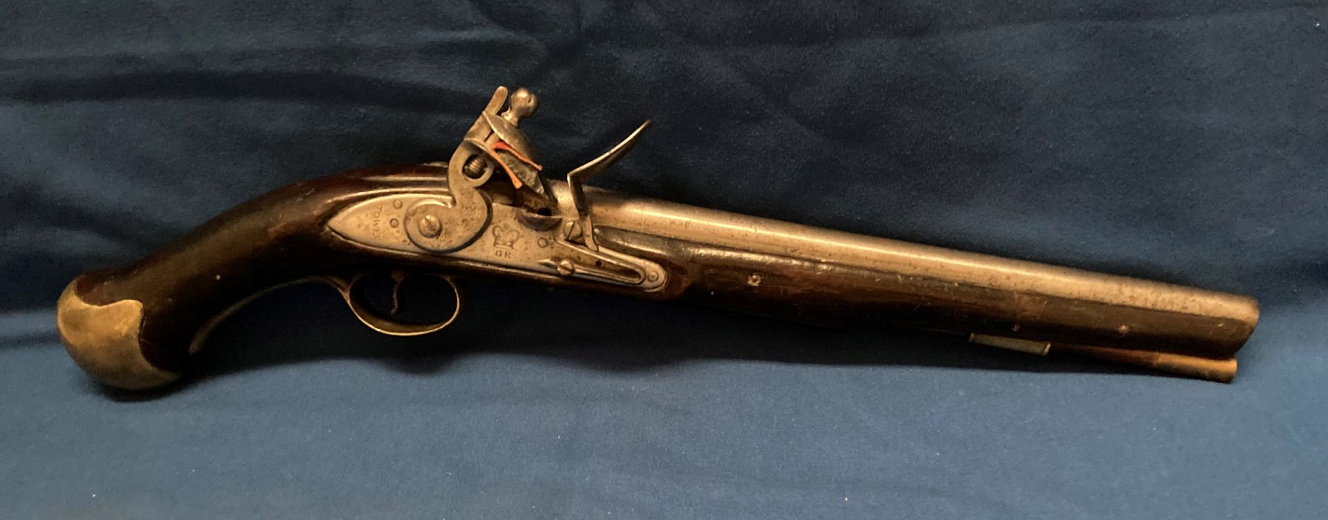 An 18th century Long Sea Service pistol, the lock marked TOWER and crown over GR, - Image 2 of 9