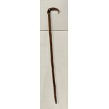 Excellent horn handled walking stick,