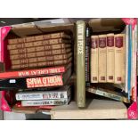 Contents to box - 25 assorted books including 6 volumes of 'The War in Pictures,