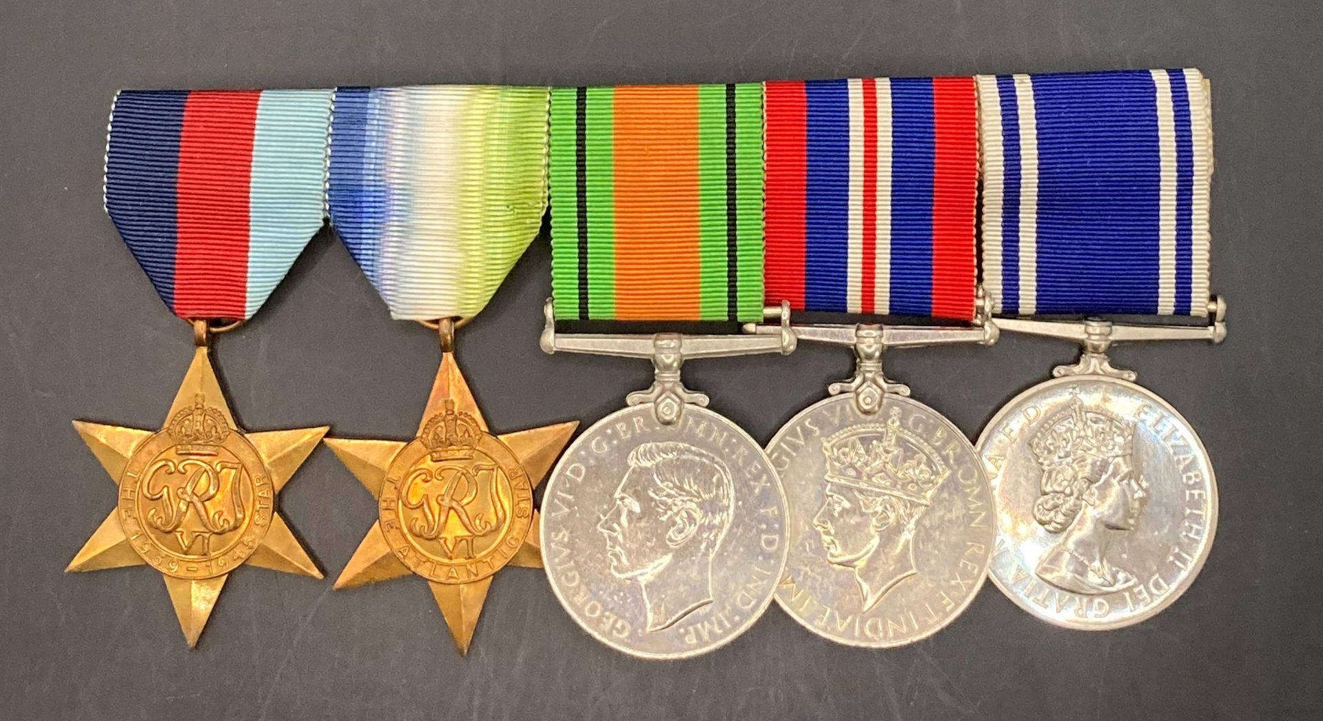 Four World War II Medals - 1939-1945 Star, Atlantic Star,
