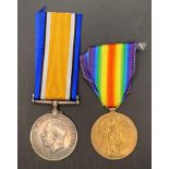 Two First World War medals - War Medal and Victory Medal complete with ribbons to W Philp R Scots