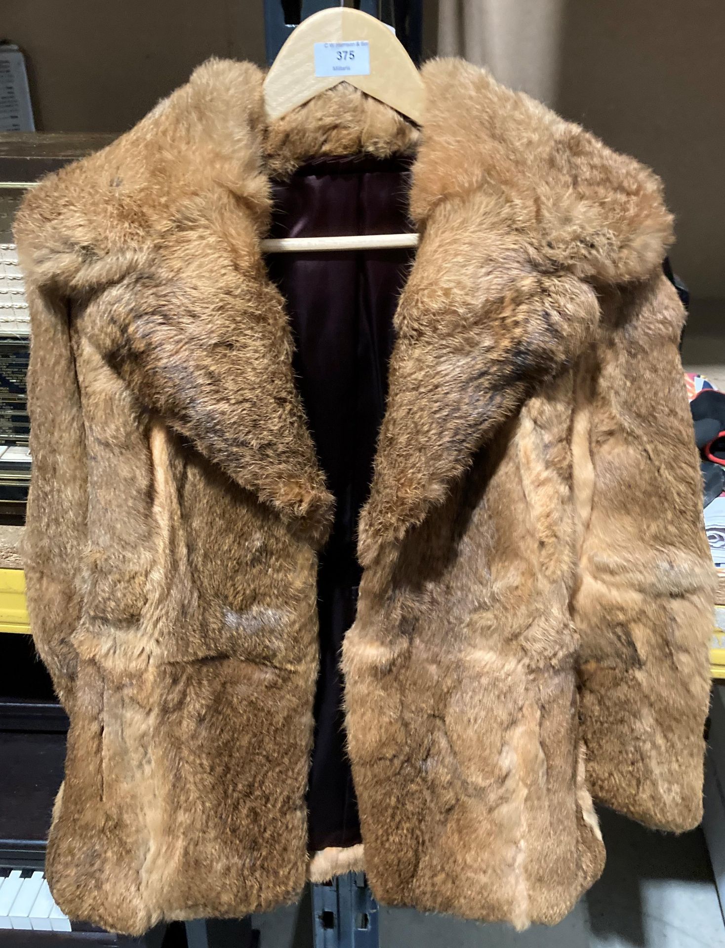 A short rabbit fur coat - no make or size shown (Saleroom location: S2 QB05)