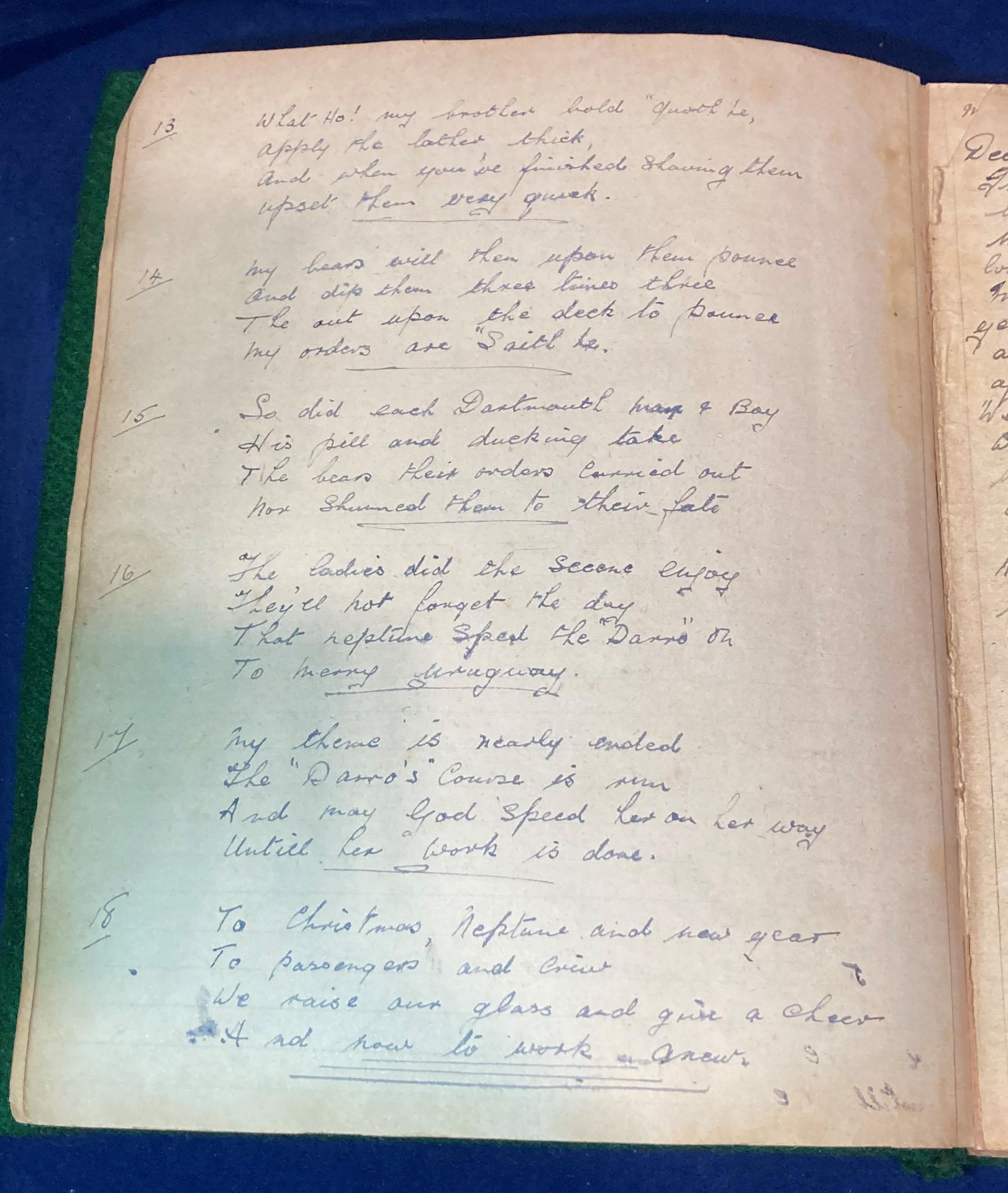 Maritime Ephemera - Seaman's Diary and related printed items - handwritten diary/log of Ernest - Image 4 of 8