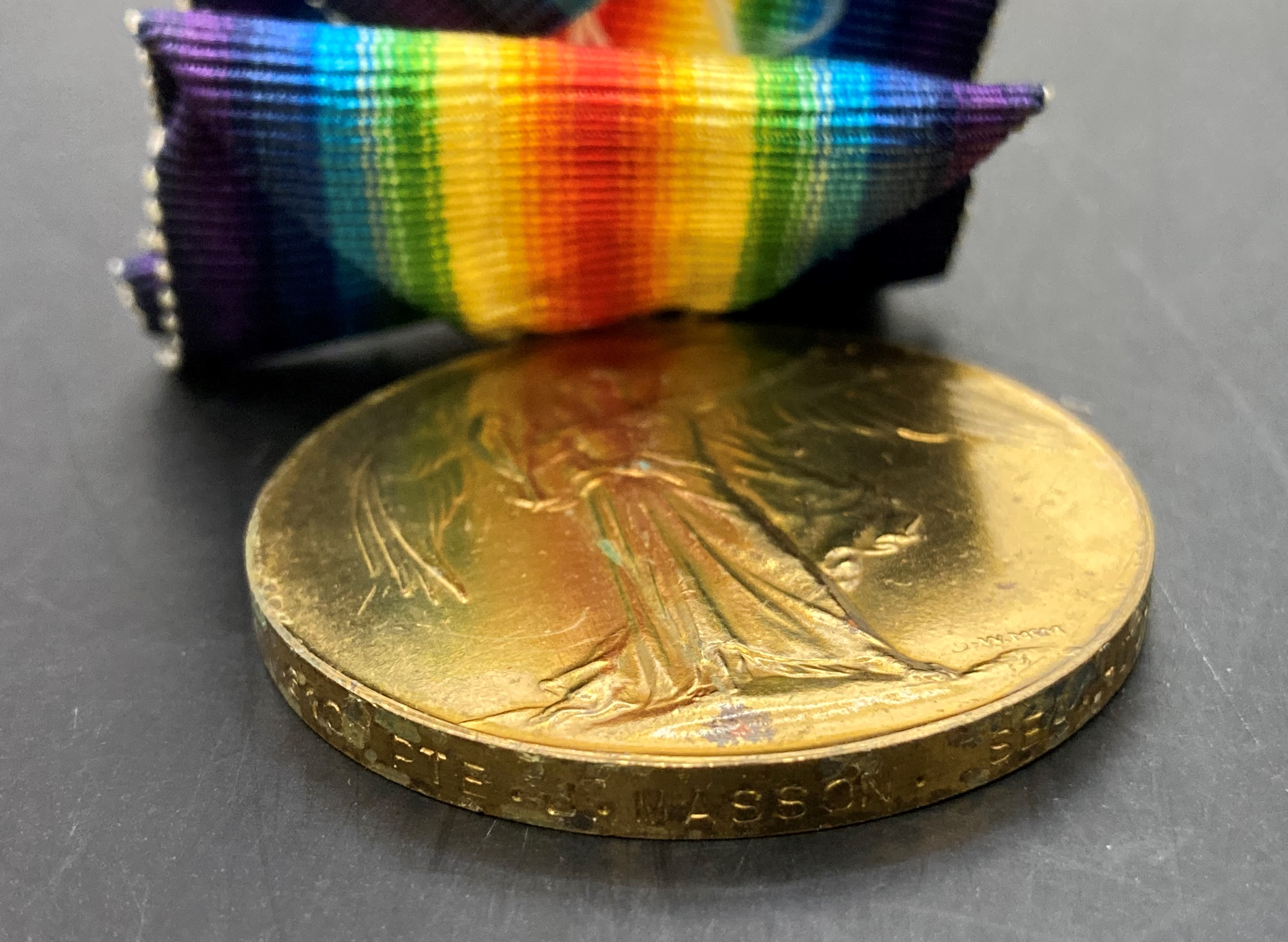 Three First World War medals - 1914 Star, - Image 4 of 4