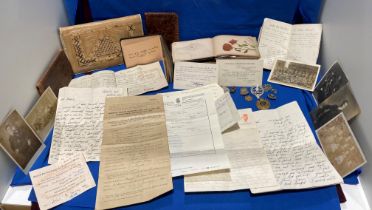 Contents to tray - an interesting collection of ephemera,