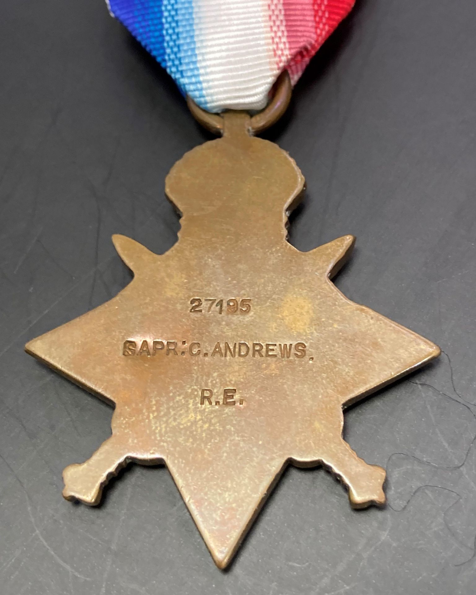 Three First World War medals including 1914-1915 Star, - Image 2 of 5