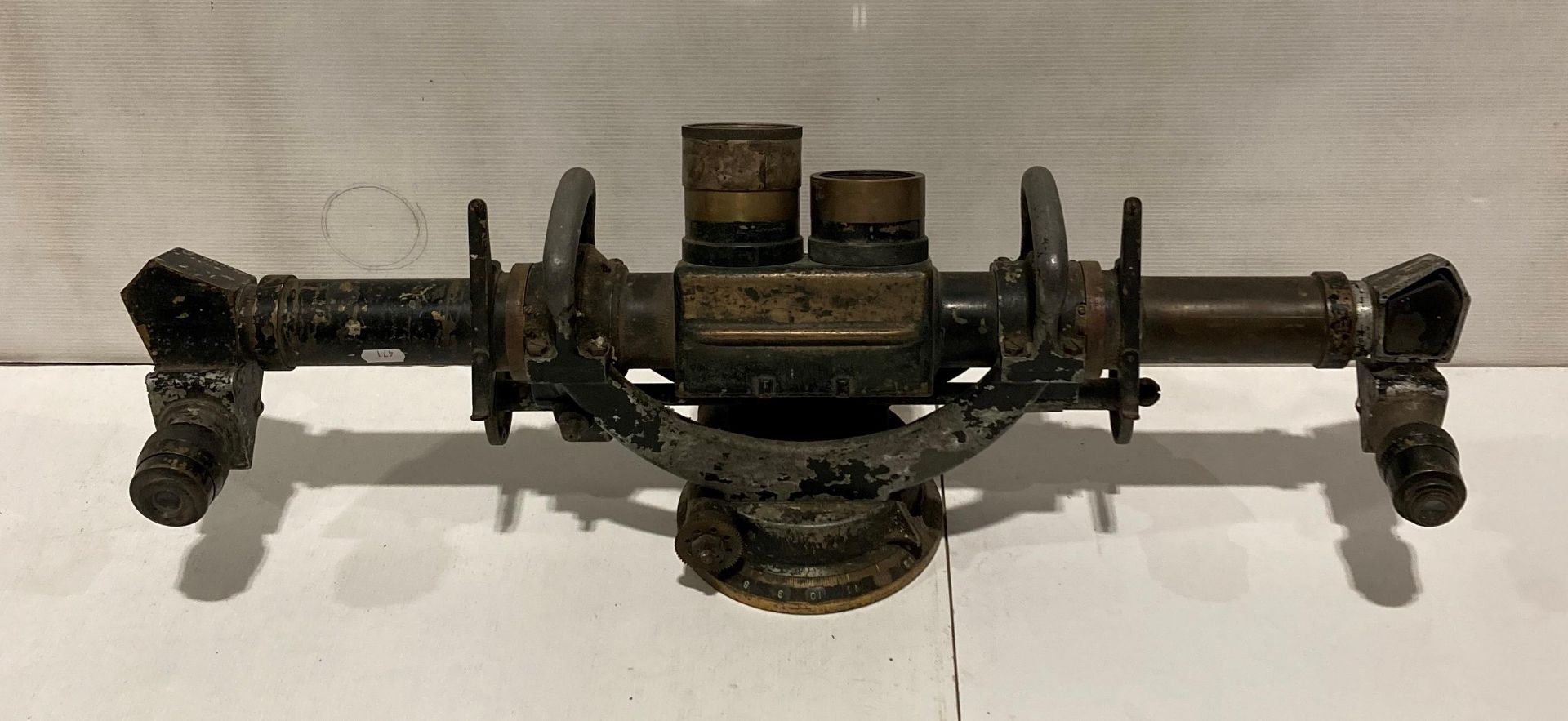 A military anti-aircraft range finder telescope identification: AA MKIII 1939 by Sir Howard Grubb