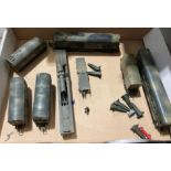 Contents to tray - eight Hornby & Lima OO gauge military trains,