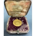 Sir Henry Fowler interest - a 15ct gold 625 Midland Railway Ambulance medal engraved to reverse