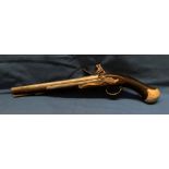 An 18th century Long Sea Service pistol, the lock marked TOWER and crown over GR,