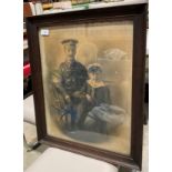 Gales Studio Ltd - an oak framed photo print 'A First World War Soldier with Child in Naval