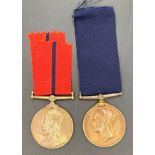 Metropolitan Police Diamond Jubilee 1897 and Metropolitan Police Coronation 1902 Medal - both