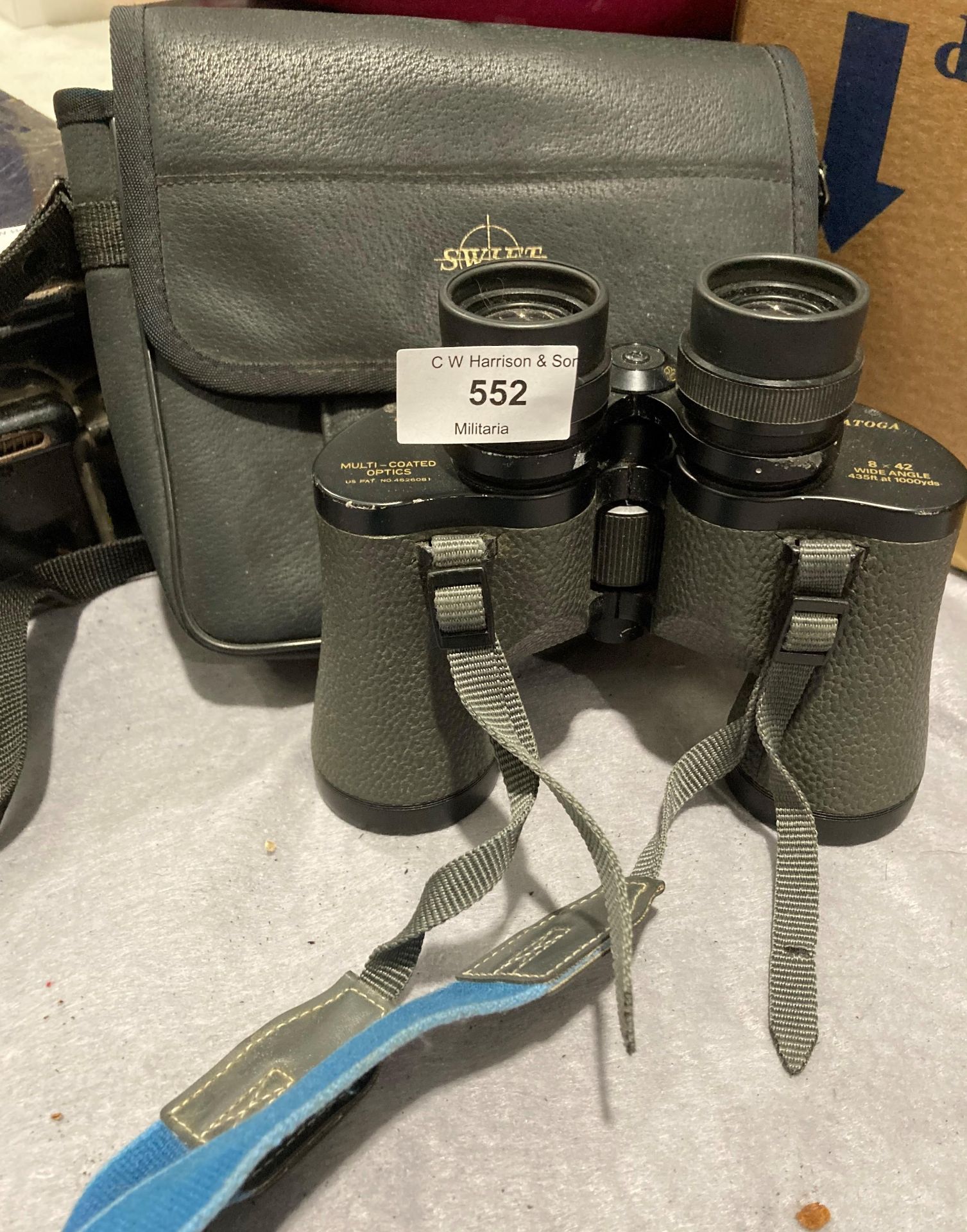 Pair of Swift Saratoga 8x42 wide angle binoculars in bag (Saleroom location: S2 centre tables)