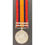 Queens South Africa Medal with clasps for Cape Colony and Orange Free State complete with ribbon to