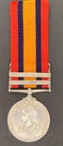Queens South Africa Medal with clasps for Cape Colony and Orange Free State complete with ribbon to