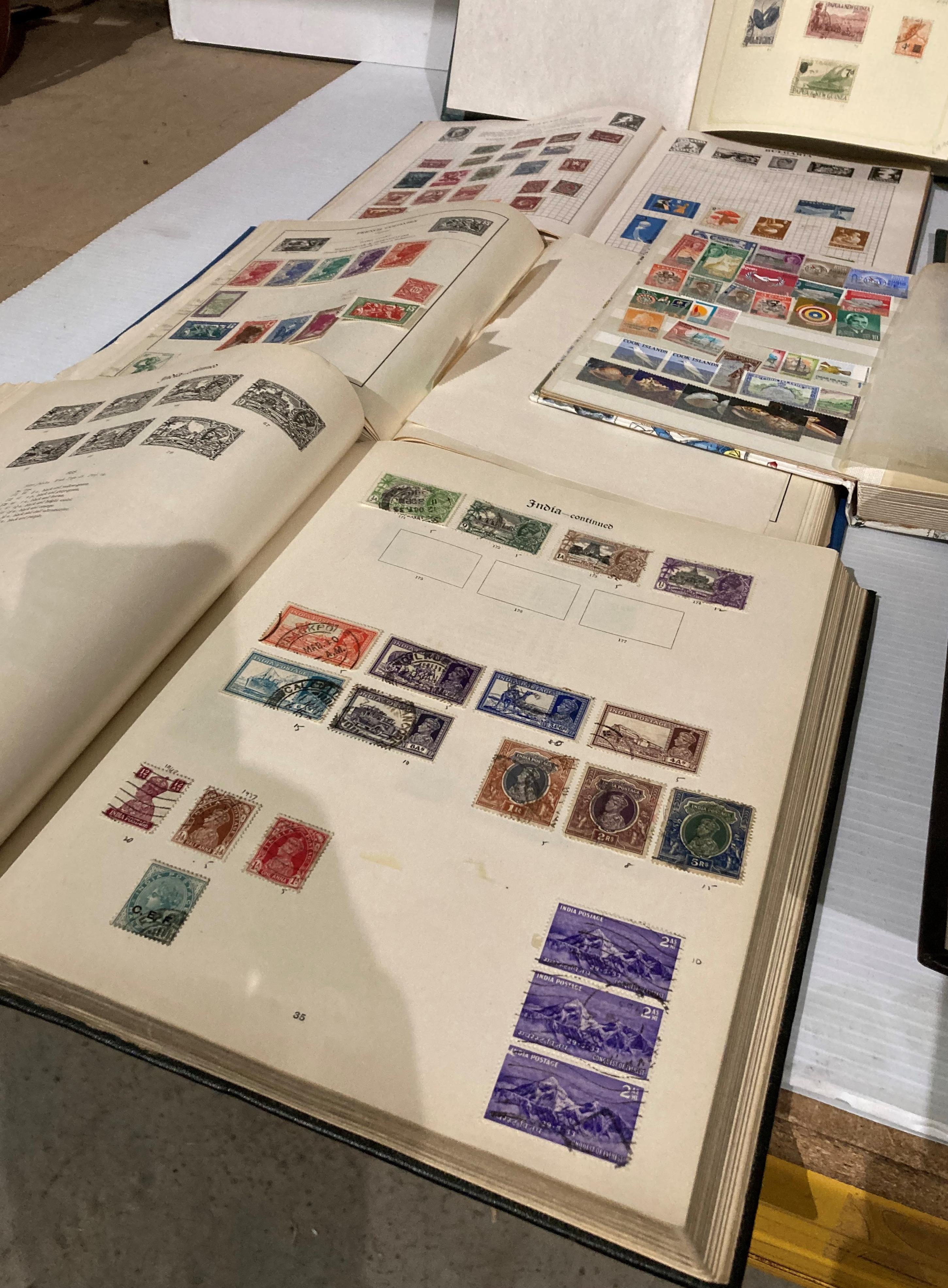 Contents to crate - eleven stamp albums - various countries (Saleroom location: S1T1) - Image 2 of 6