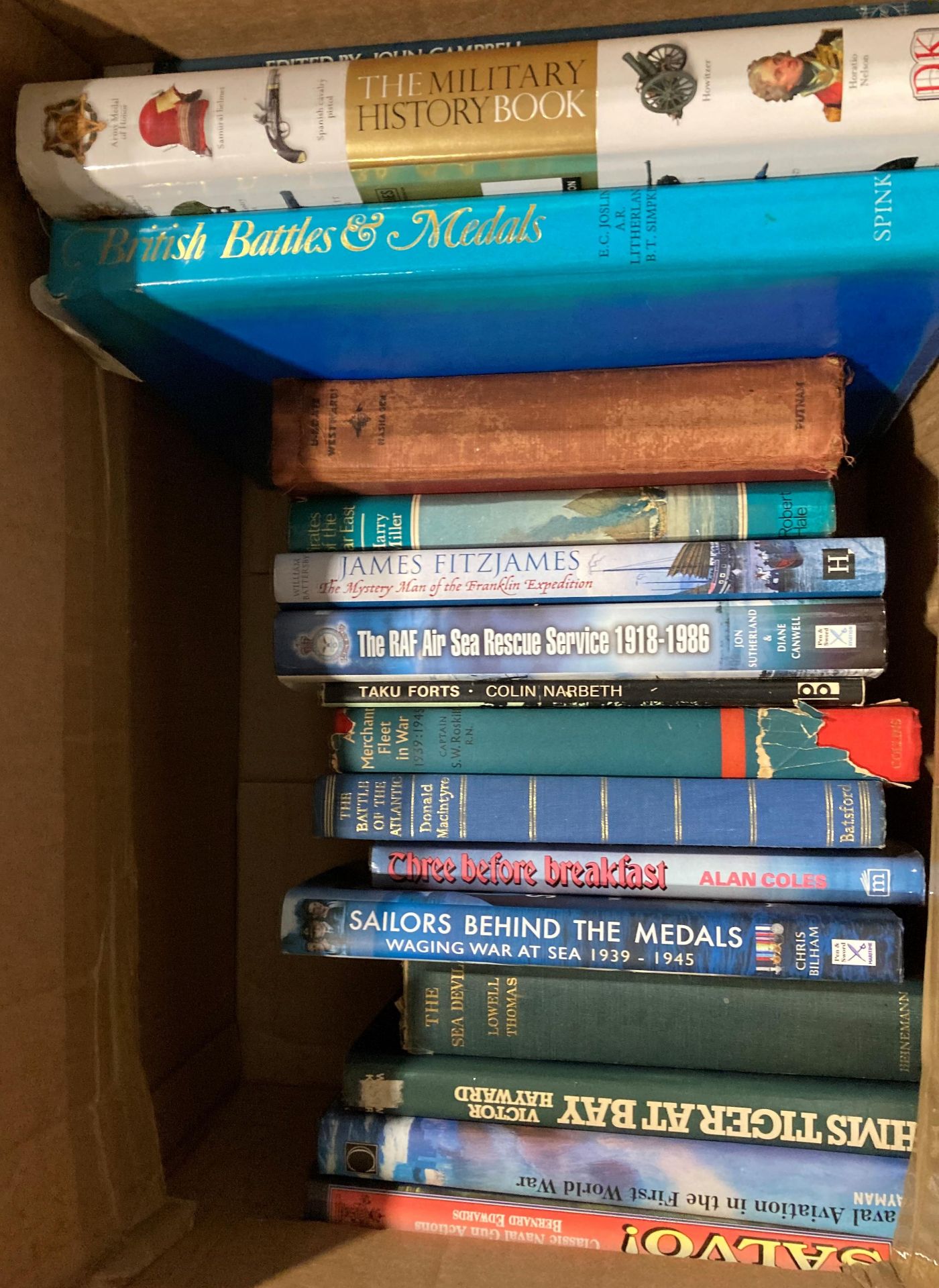 Contents to two boxes - 33 books mainly maritime, - Image 3 of 3