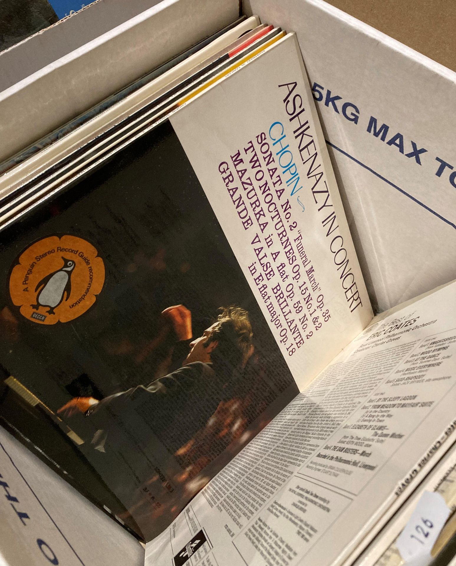 Contents to two boxes - approximately 110 assorted LPs assorted classical music including Rossini, - Image 3 of 5