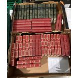 Contents to two boxes - 20th Century literature - 16 volumes of HG Wells,